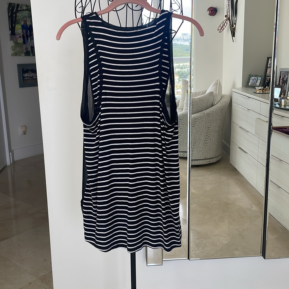 VERTIGO BLK/WH TANK TOP - Picture 8 of 10